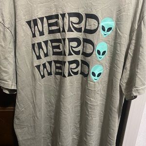 Dresses in LALA weirdo tee.